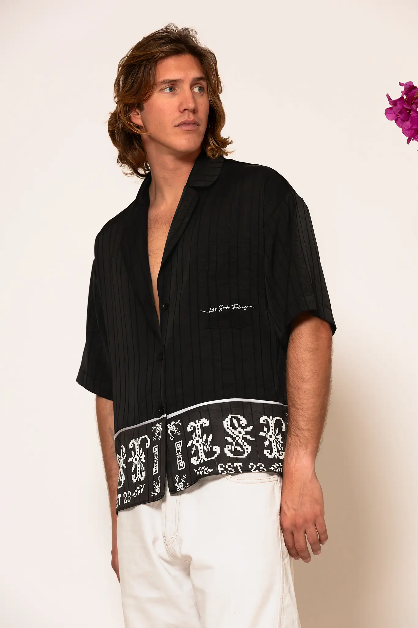 2682003-119-shirts (5) Semedaki Satin Shirt with logo print - Image 1