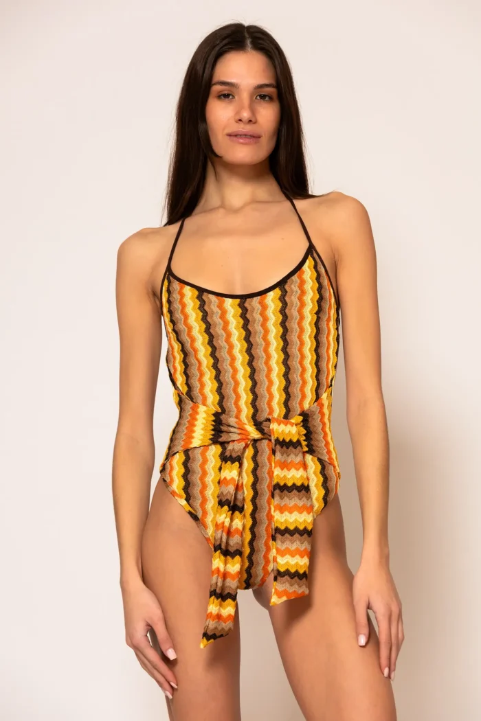 Less Sonder Feeling Crochet Knit Crochet Knit Halterneck Bodysuit 2689004