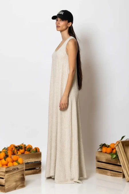 Less Sonder Feeling Linen maxi loose dress 2586001