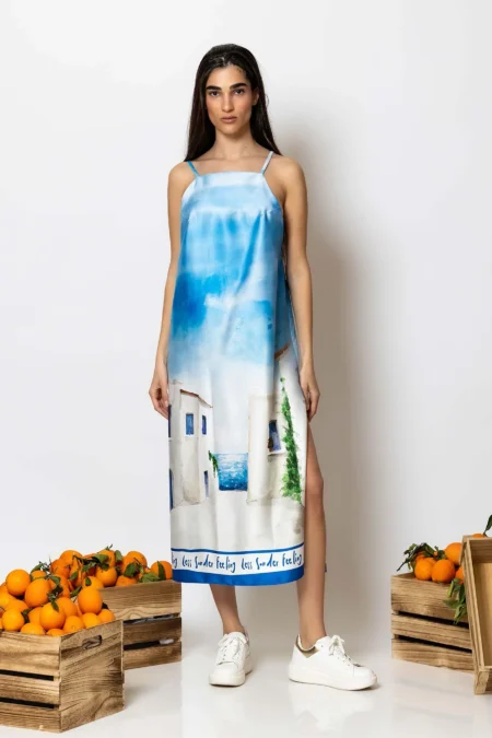 Less Sonder Feeling Midi camisole dress with print 2586004 119